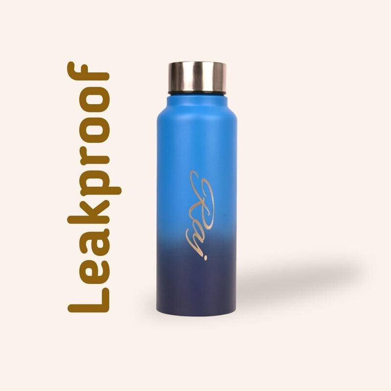 Personalised Blue Ombre Bottle