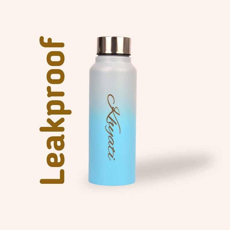 Personalised Grey Blue Bottle