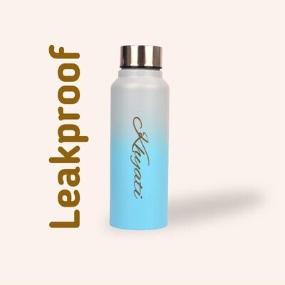 Personalised Grey Blue Bottle