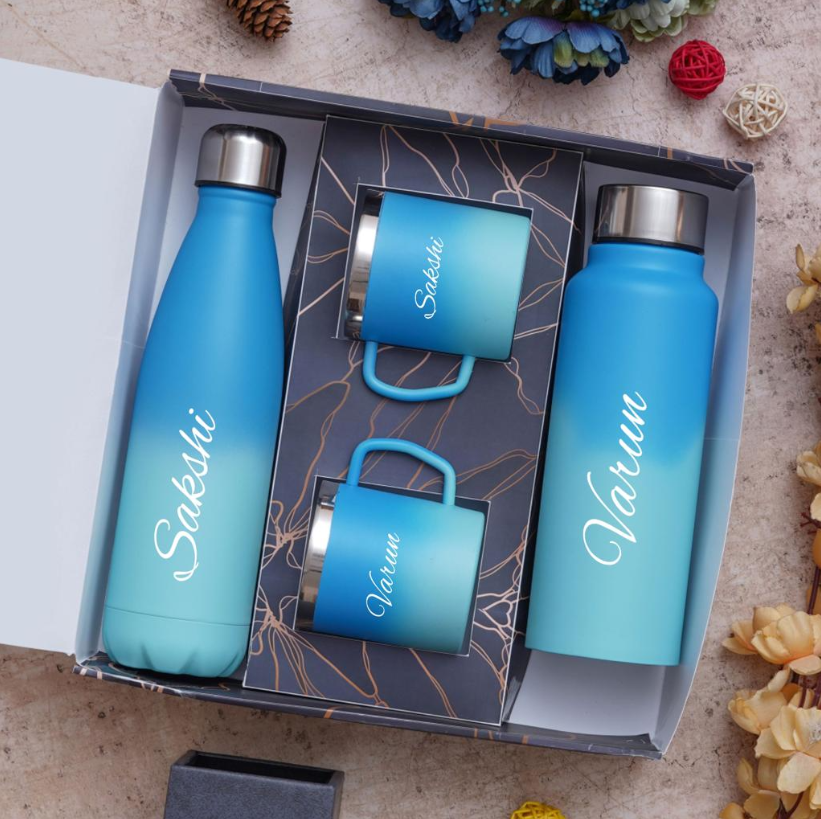 Blue Ombre Family Drinkware Combo
