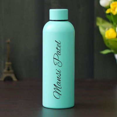 Sea Green Vacuum insulated personalized bottle