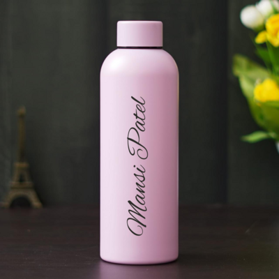 Pink Quench personalized bottle