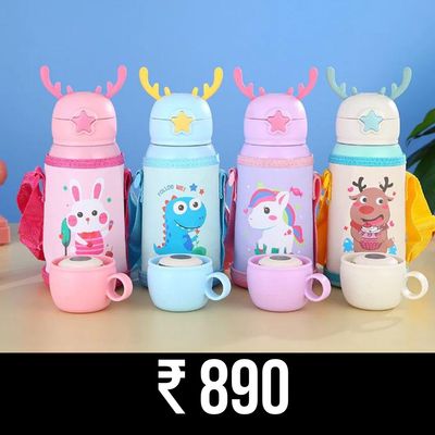 Thermosteel Kids bottle With Cover &amp; Extra Lid