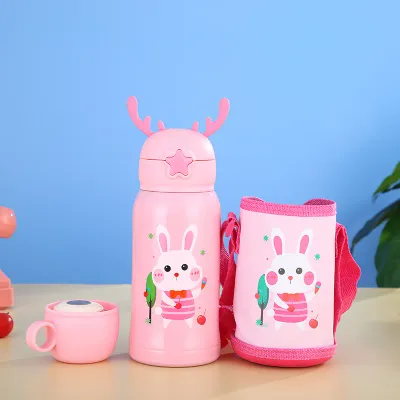 Customised Pink Bunny Rabbit Sipper For Kids