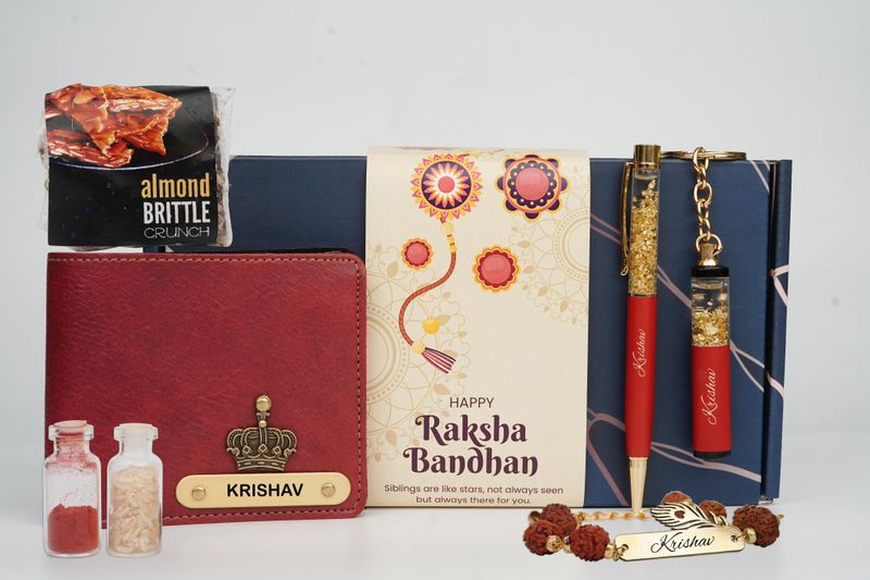 Imported Leather Rakhi Hamper 2.0