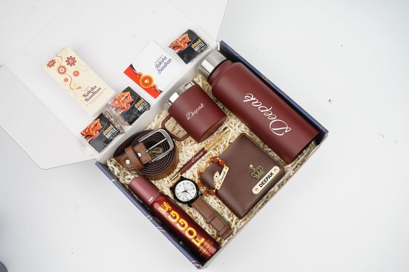 Imported Leather Rakhi Hamper 8.0