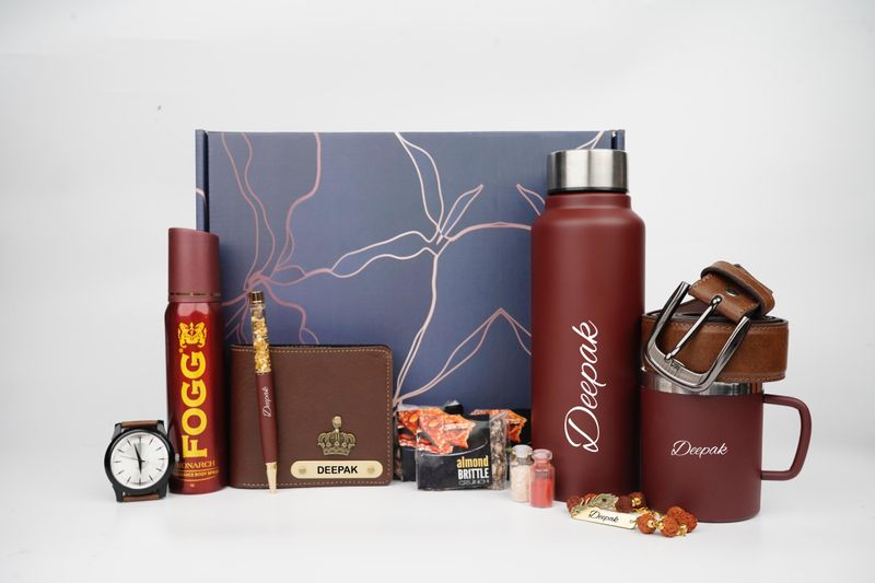 Imported Leather Rakhi Hamper 8.0