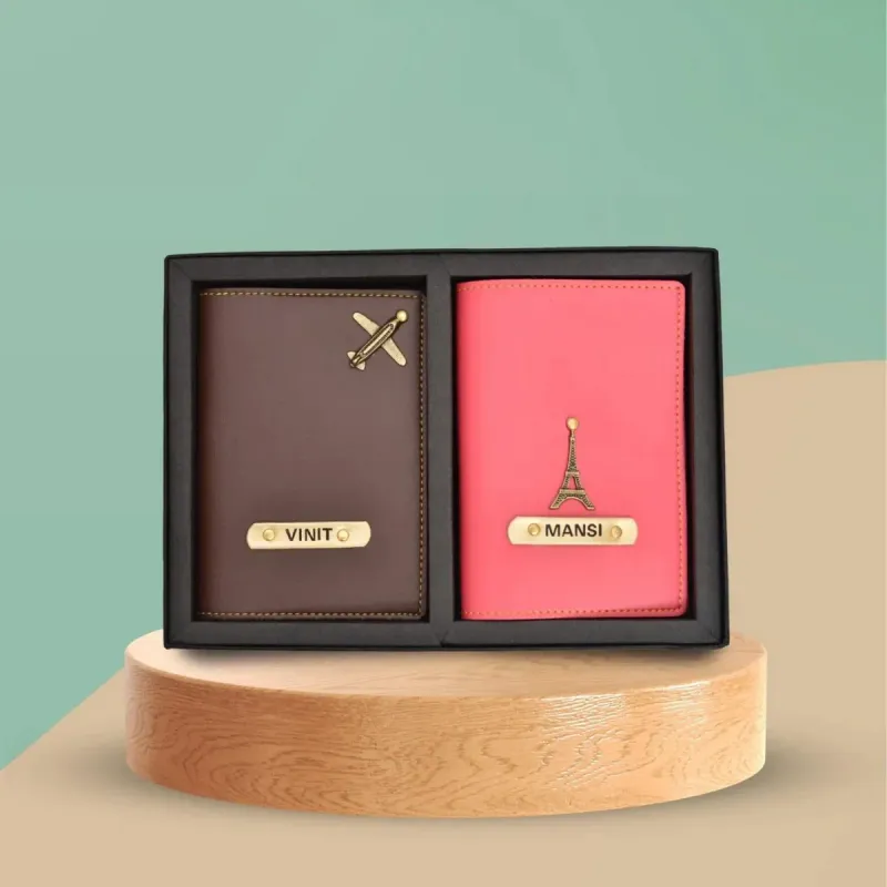 Personalized Twinning Couple Passport Covers