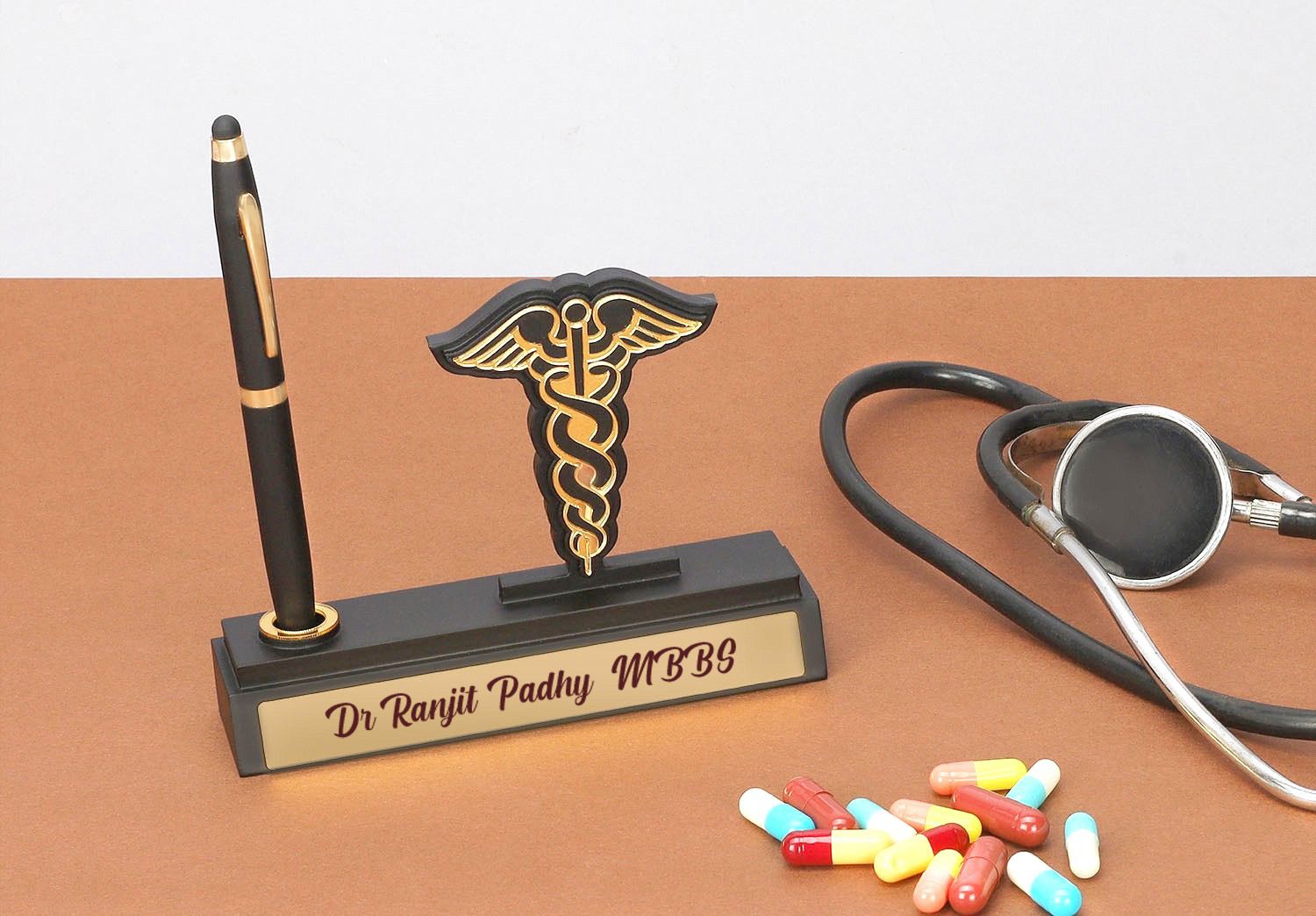 Personalized Pen Stand for Doctors with Pen