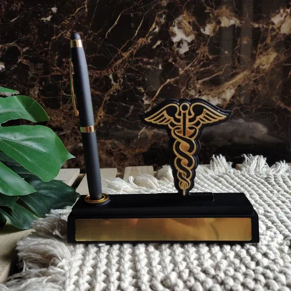 Personalized Pen Stand for Doctors with Pen