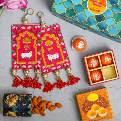 Diwali Combo -  Home Decor Combo Diwali Gift Set with Dryfruits