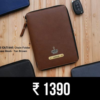 Personalized Zippered Essential Folder (A5)