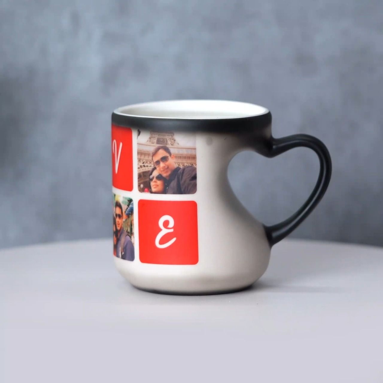 Personalized Magic Mug with Heart Handle