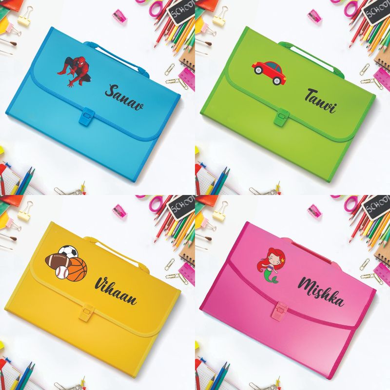 Personalized Plastic Folder With Name