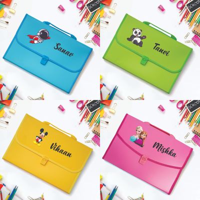 Personalized Plastic Folder With Name