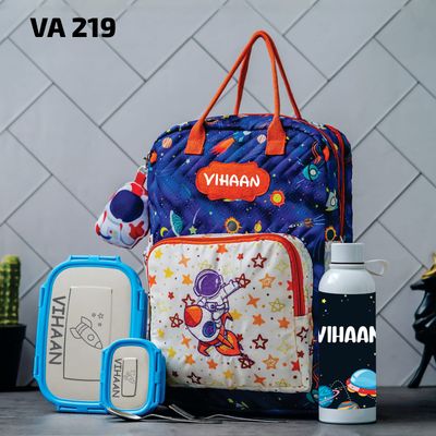 Personalized Junior Kids School Bag  - Space Theme (16 inches)