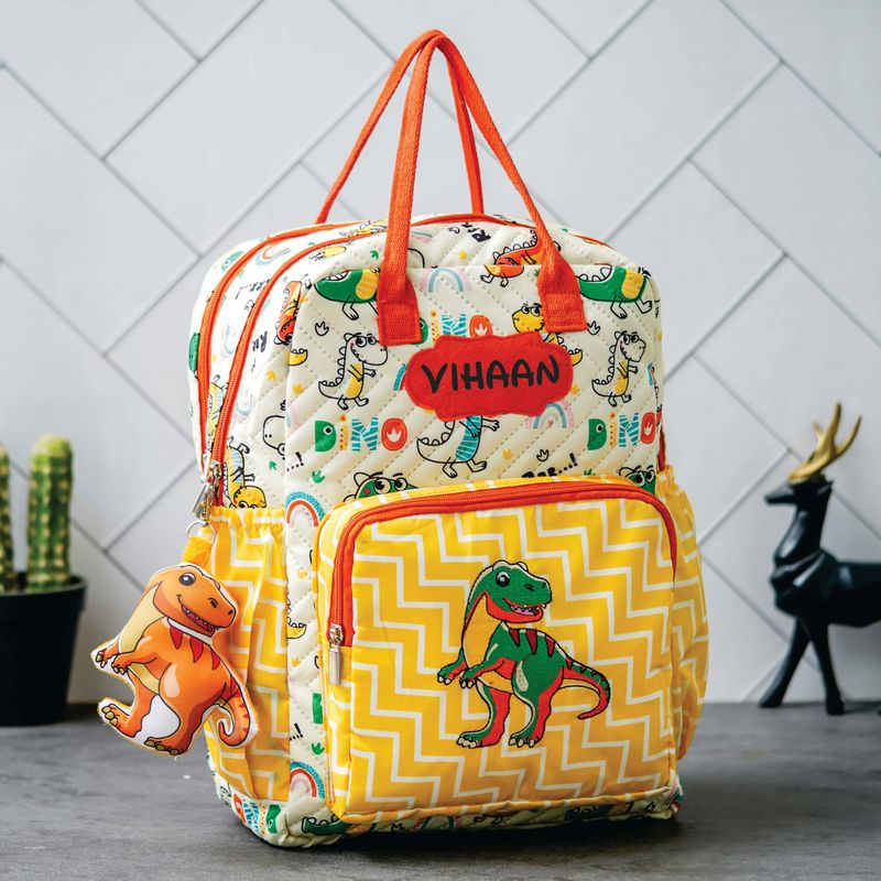 Personalized Junior Kids School Bag  - Dinosaur Theme (16 inches)