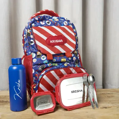 Personalized Kids School Essentials Kit - Space Theme (18 inches)