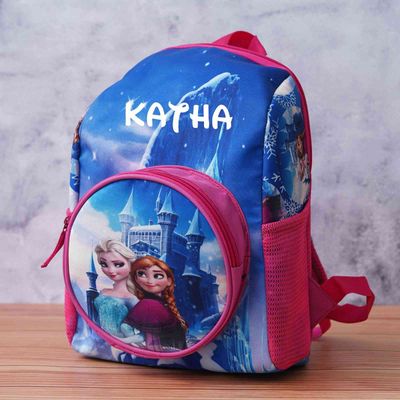 Personalized Small Kids School Bag  - Frozen Girl (14 inches)