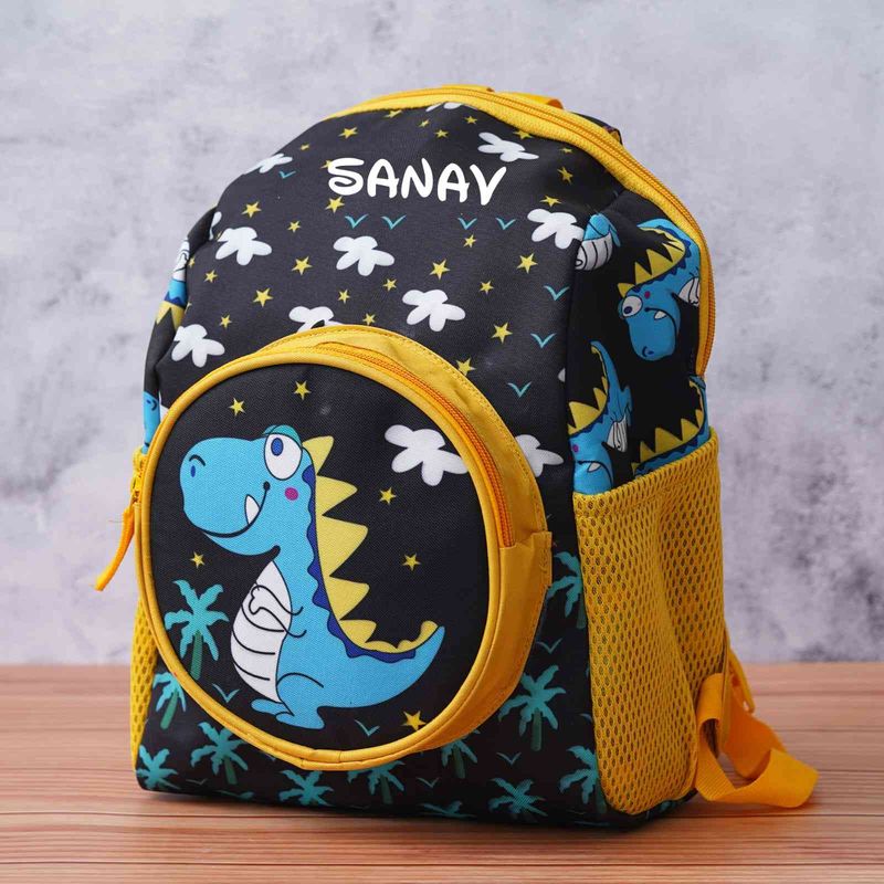 Personalized Small Kids School Bag  - Dinosaur Theme (14 inches)