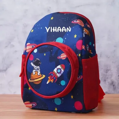Personalized Small Kids School Bag  - Astronaut Theme (14 inches)
