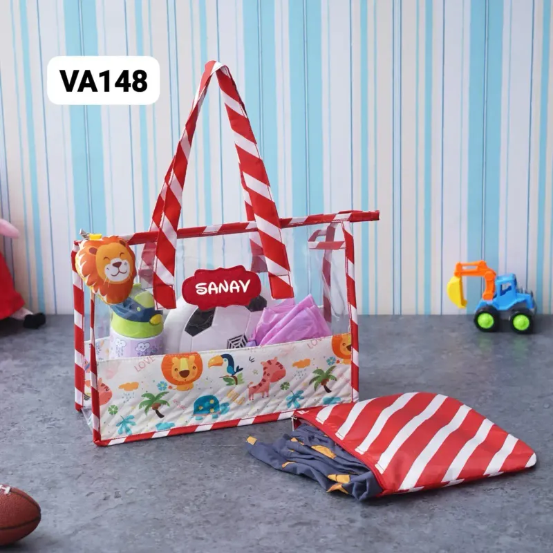 Personalized Kids Swimming Bag With Pouch - Tiger Theme