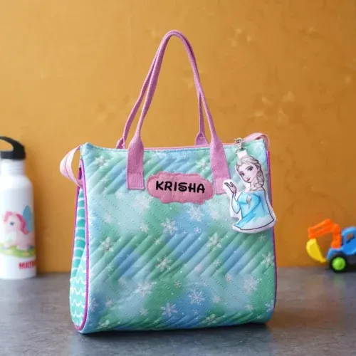 Personalized Girls Tote Bag with Name -Mermaid Theme
