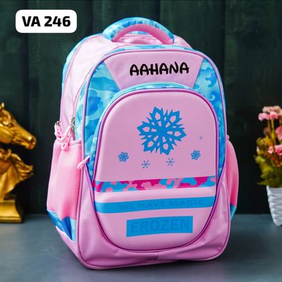 Personalized Kids School Essentials Kit - Frozen Pink Theme (17 inches)
