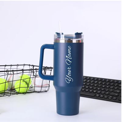 Personalized Dark Blue Vacuum Insulated Tumbler ( 1200 ml )