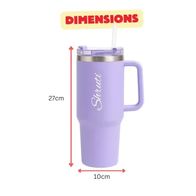 Personalized Lilac Purple Vacuum Insulated Tumbler ( 1200 ml )