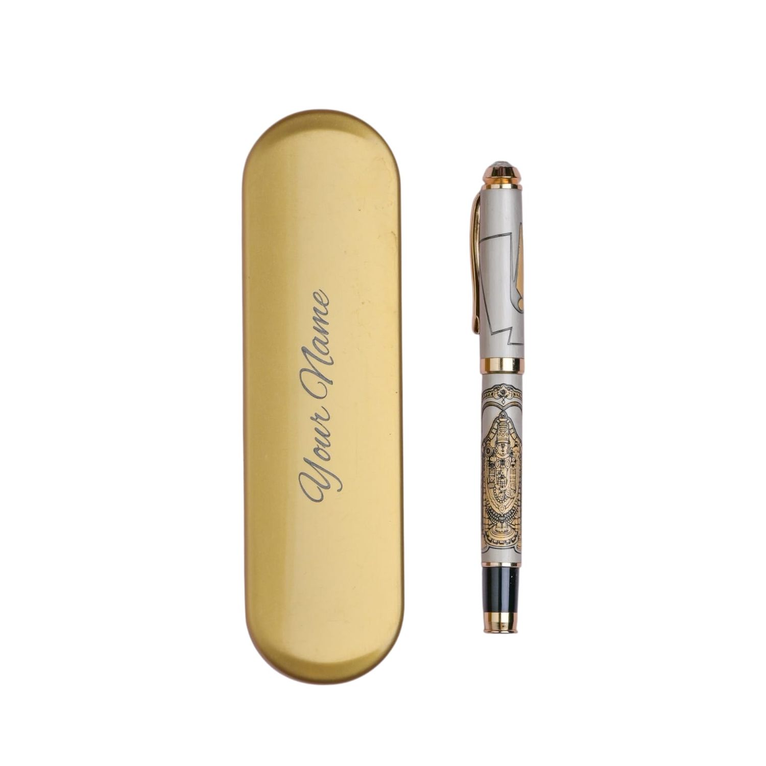Customised Lord Tirupati Balaji Etched Pen
