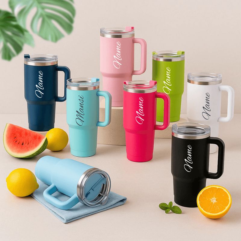 Personalized 40oz Vacuum Insulated Car Tumbler