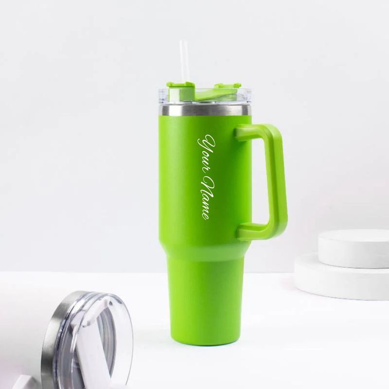 Personalized Grass Green Vacuum Insulated Tumbler ( 1200 ml )