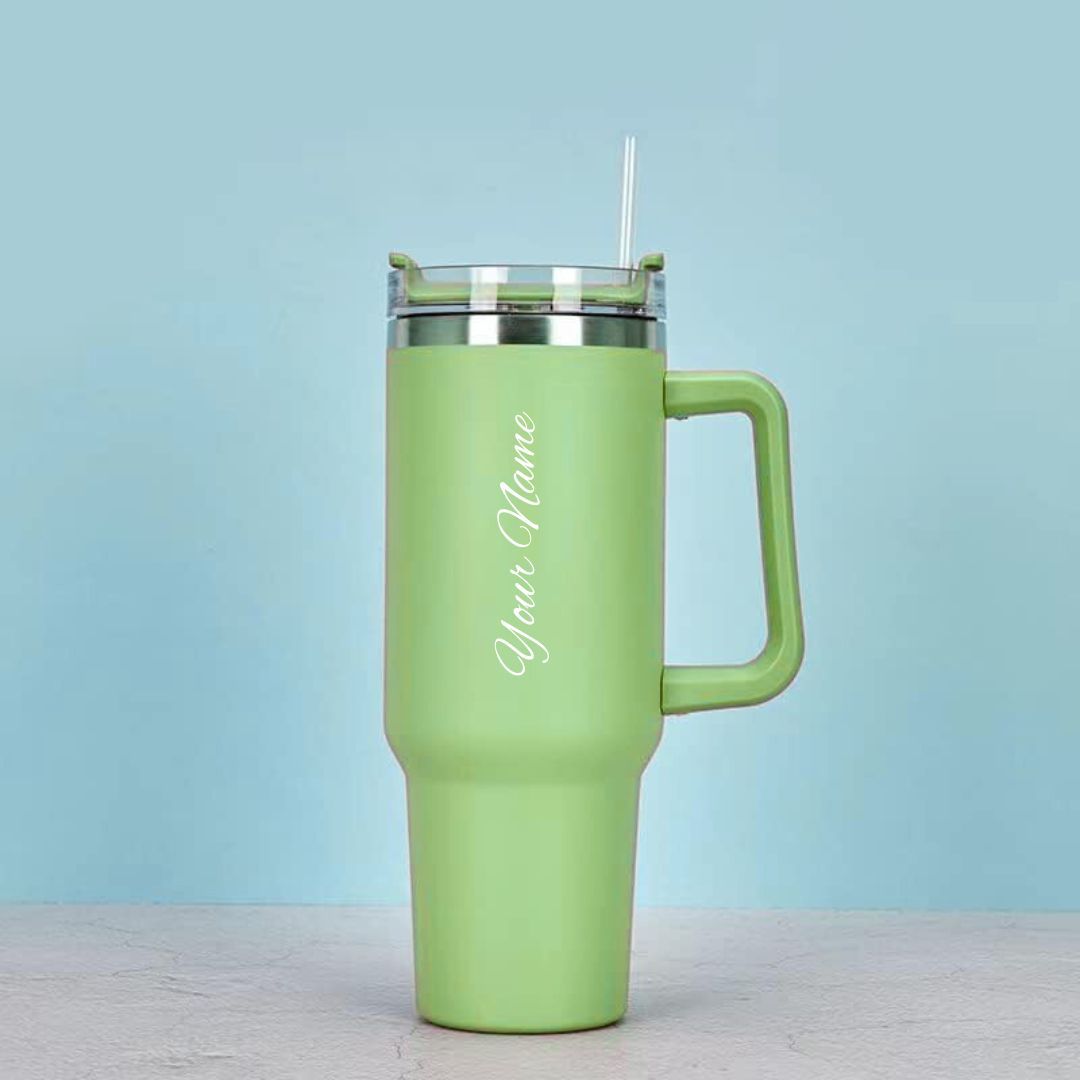 Personalized Pistachio Green Vacuum Insulated Tumbler ( 1200 ml )