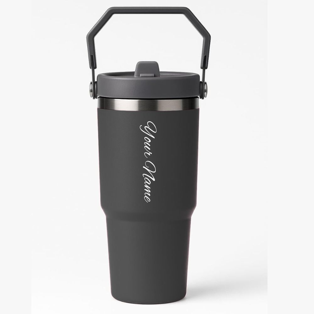 Personalized Black IceFlow Stanley Tumbler 900 ml (30 Oz)