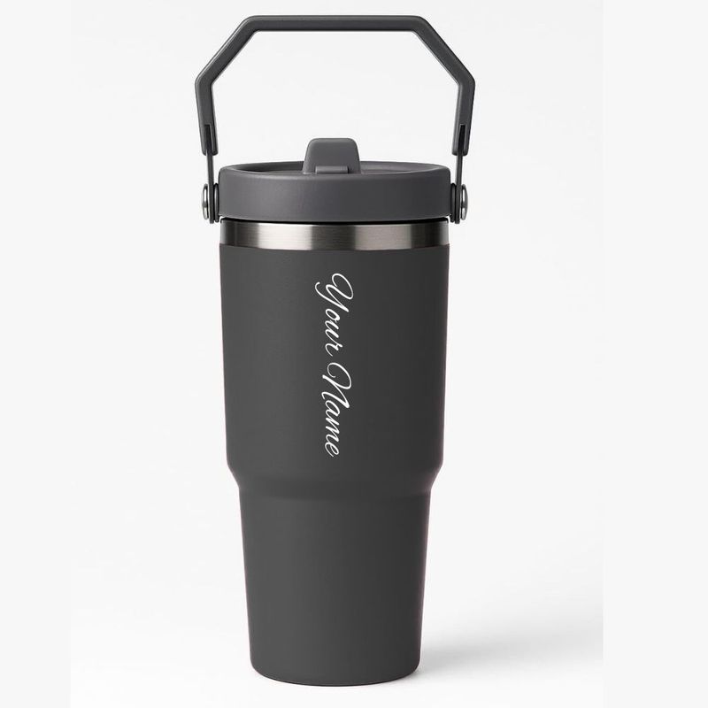 Personalized Black IceFlow Stanley Tumbler 900 ml (30 Oz)