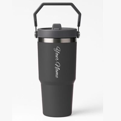 Personalized Black IceFlow Stanley Tumbler 900 ml (30 Oz)