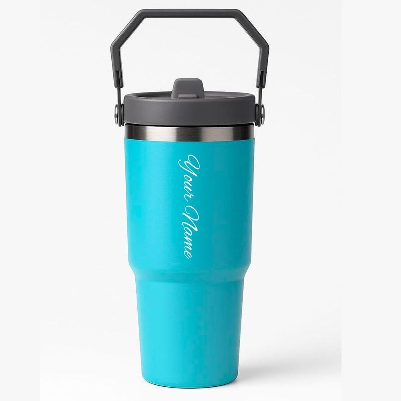 Personalized Blue IceFlow Stanley Tumbler 900 ml (30 Oz)