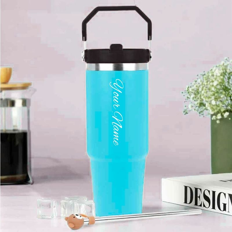 Personalized Blue IceFlow Stanley Tumbler 900 ml (30 Oz)