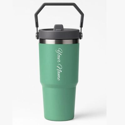 Personalized Green IceFlow Stanley Tumbler 900 ml (30 Oz)