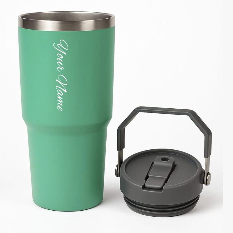 Personalized Green IceFlow Stanley Tumbler 900 ml (30 Oz)