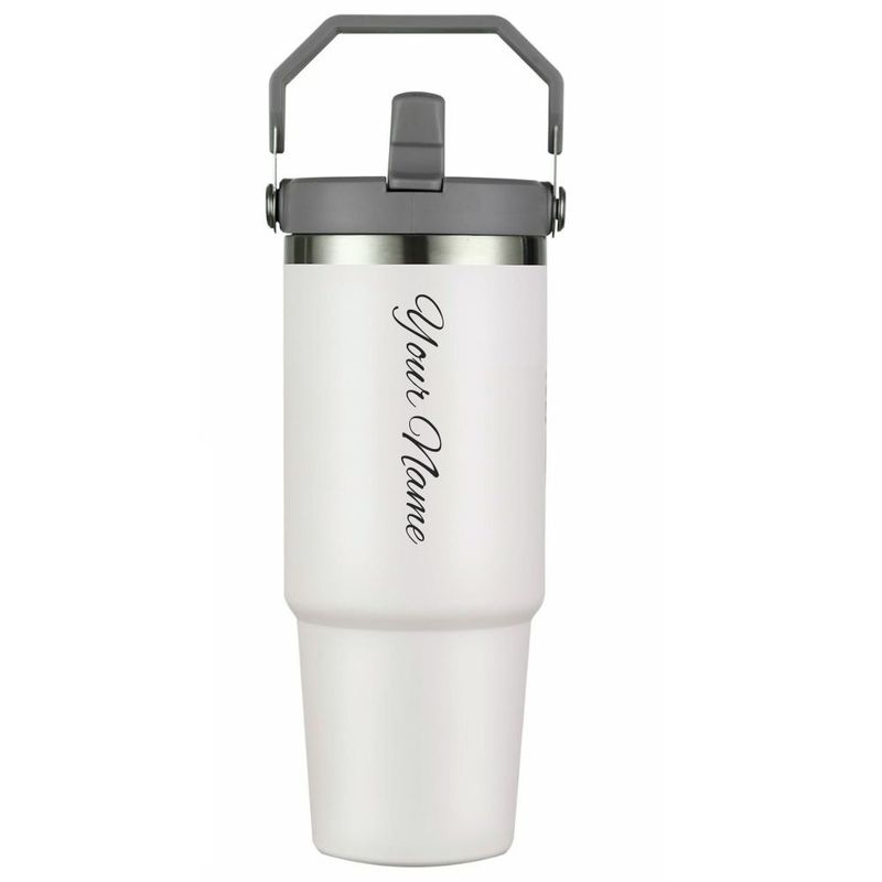 Personalized White IceFlow Stanley Tumbler 900 ml (30 Oz)