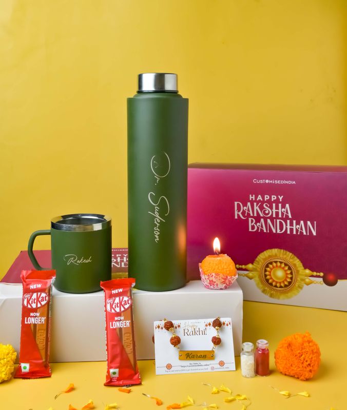 Drinkware Rakhi combo hamper