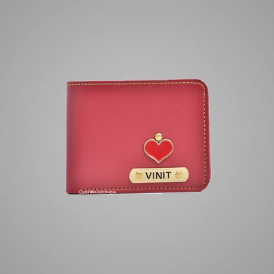 Red Indian Leather Men&#39;s Wallet
