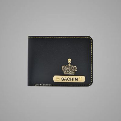 Black Indian Leather Men&#39;s Wallet