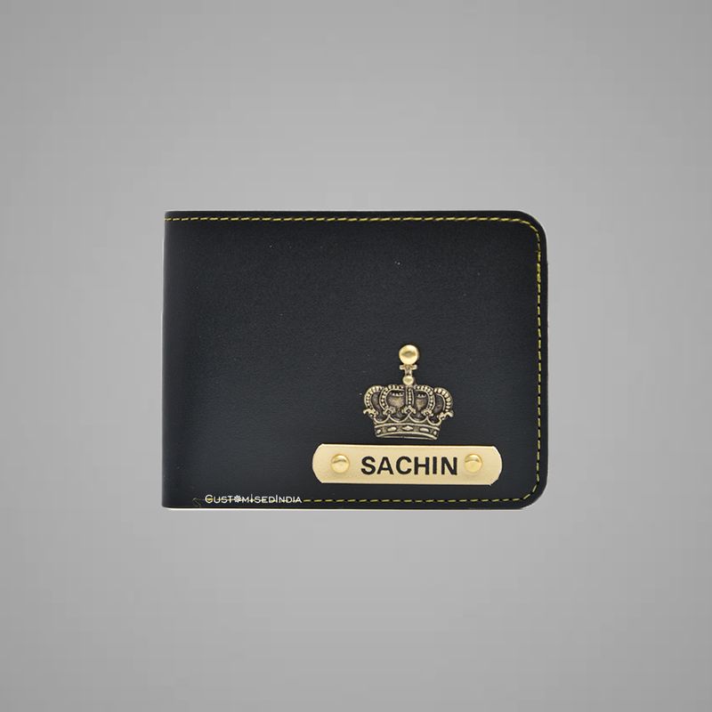 Black Indian Leather Men&#39;s Wallet