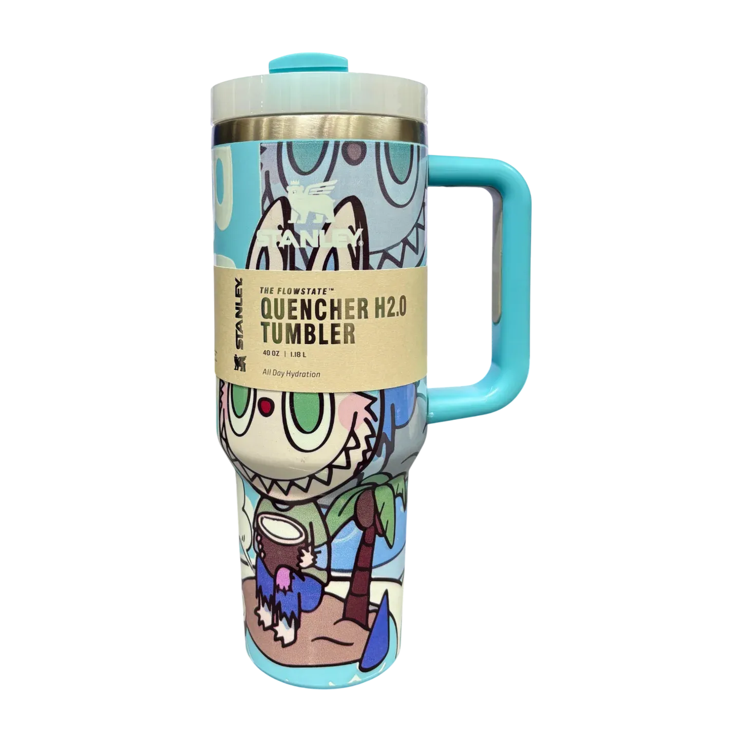 Stanley X Labubu 1200ml Limited Edition Tumbler - Turquoise Blue