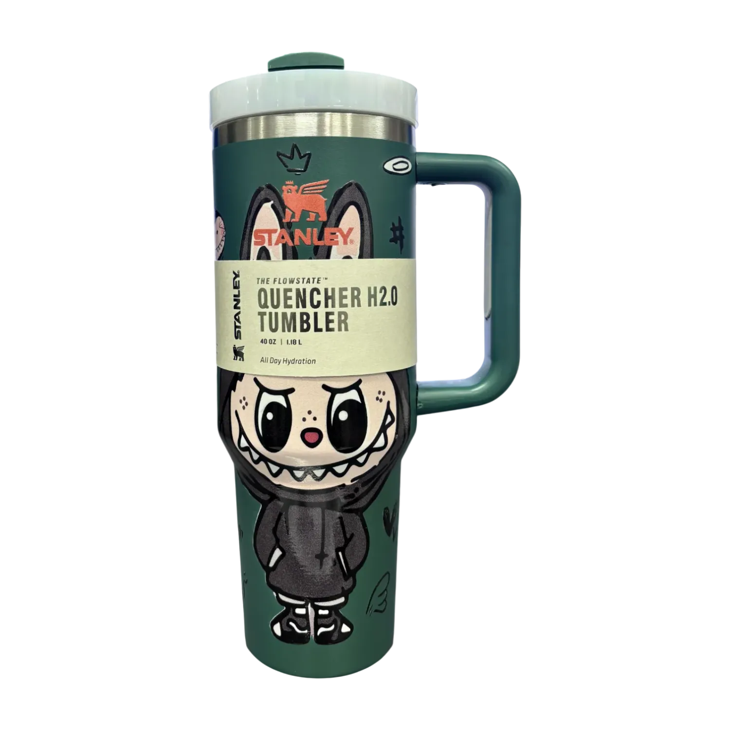 Stanley X Labubu 1200ml Limited Edition Tumbler - Olive green
