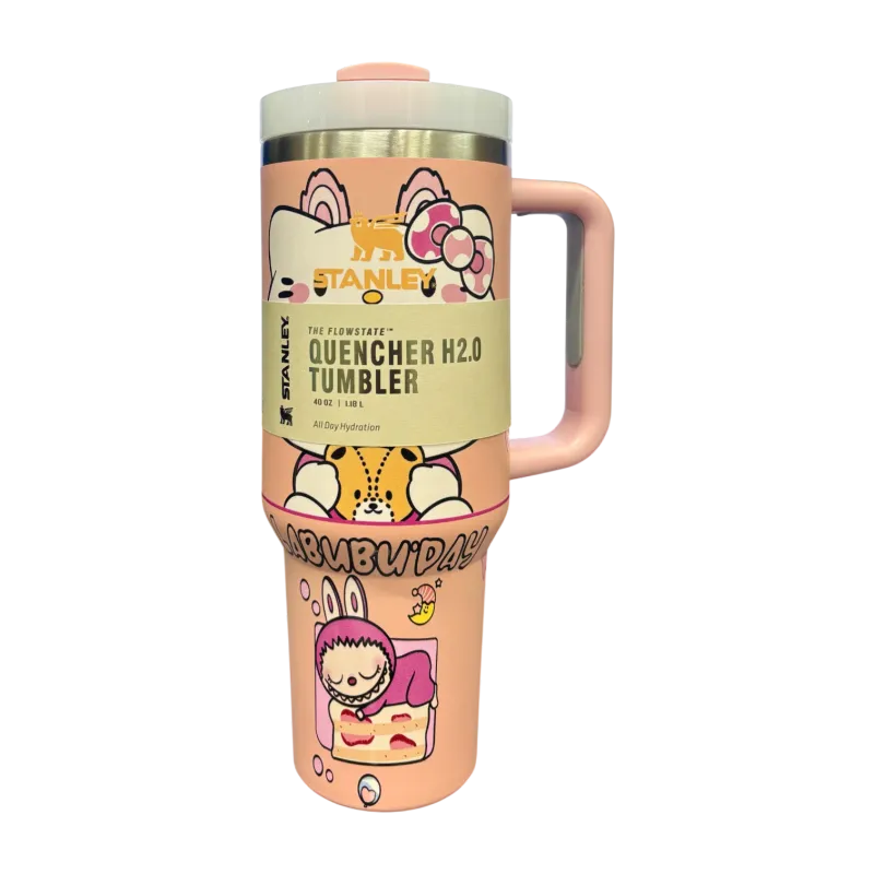 Stanley X Labubu 1200ml Limited Edition Tumbler - Baby Pink