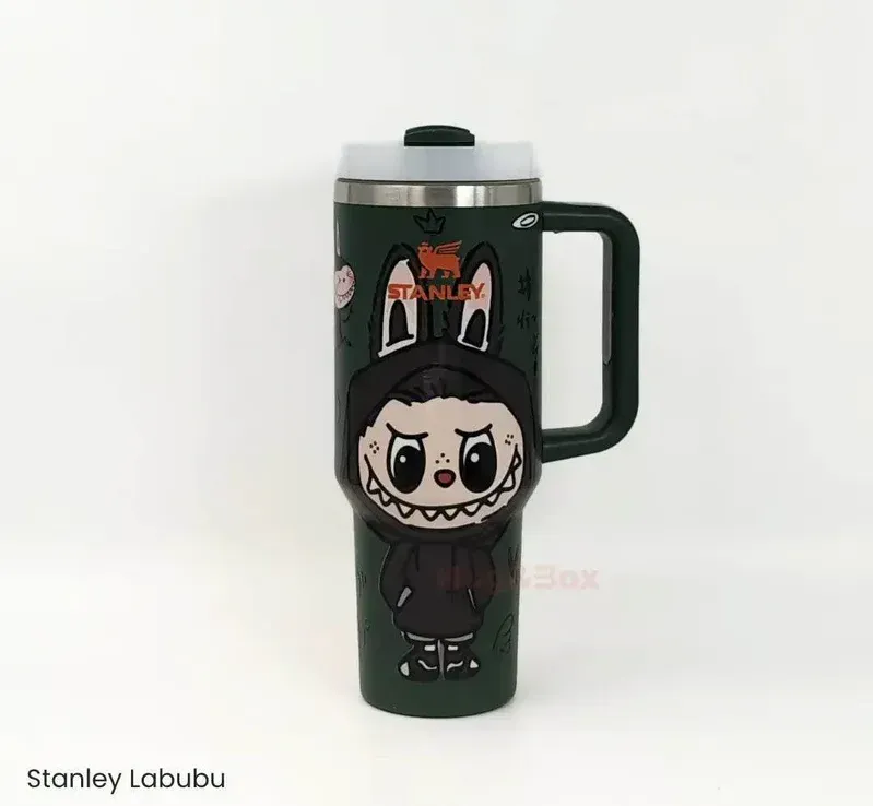 Stanley X Labubu 1200ml Limited Edition Tumbler - Olive green